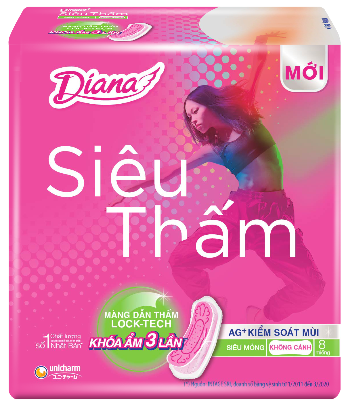 Diana Siêu Thấm Siêu Mỏng Không Cánh
